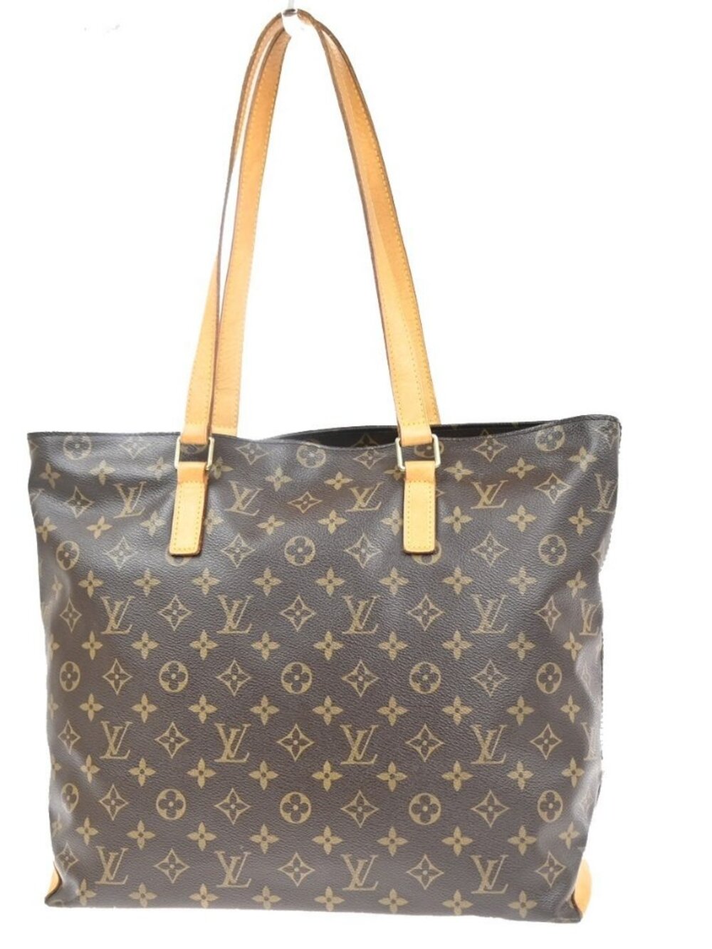 LOUIS VUITTON Cabas Mezzo Shoulder Bag Monogram Leather Brown M51151 73MA498 - Picture 1 of 16